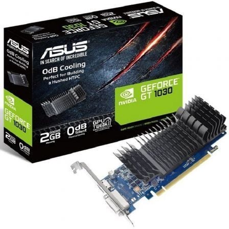 ASUS GeForce GT 1030 Tarjeta Gráfica - 2GB GDDR5 - PCIe 3.0 - Perfil bajo - Referencia 90YV0AT0-M0NA00 ASUS GeForce GT 1030 Tarjeta Gráfica - 2GB GDDR5 - PCIe 3.0 - Perfil bajo - Referencia 90YV0AT0-M0NA00